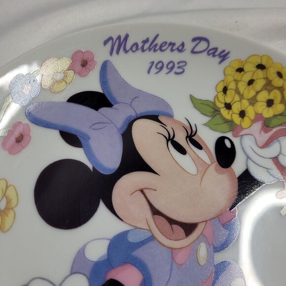 VINTAGE 90s Disney‎ Mother's Day 1993 bouquet Grolier limited collectible plate - Picture 4 of 9
